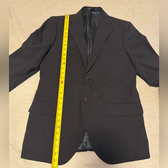 Proper Cloth Size 42 Black Sport Coat Blazer Jacket Men - Picture 2 of 5